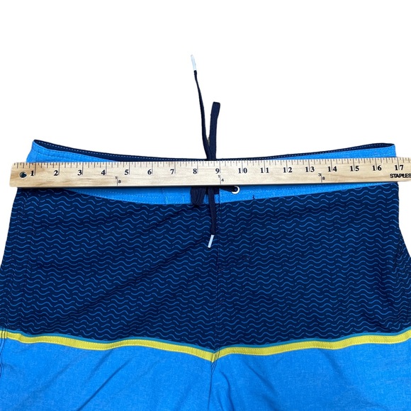 Oneill Hyperfreak Board Shorts Men Size 32 Swim Trunks Unlined Blue Stretch - Picture 4 of 9